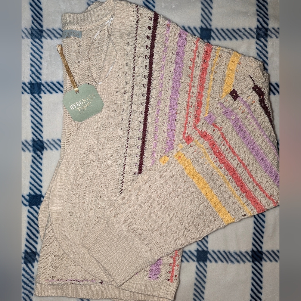 Ryegrass Open Knit Sweater